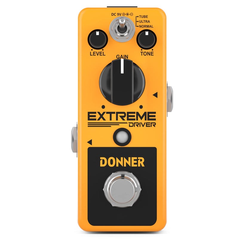 Donner Distortion Guitar Pedal, Extreme Driver Analog Turbo Distortion Effect 3 Modes True Bypass - Image 4